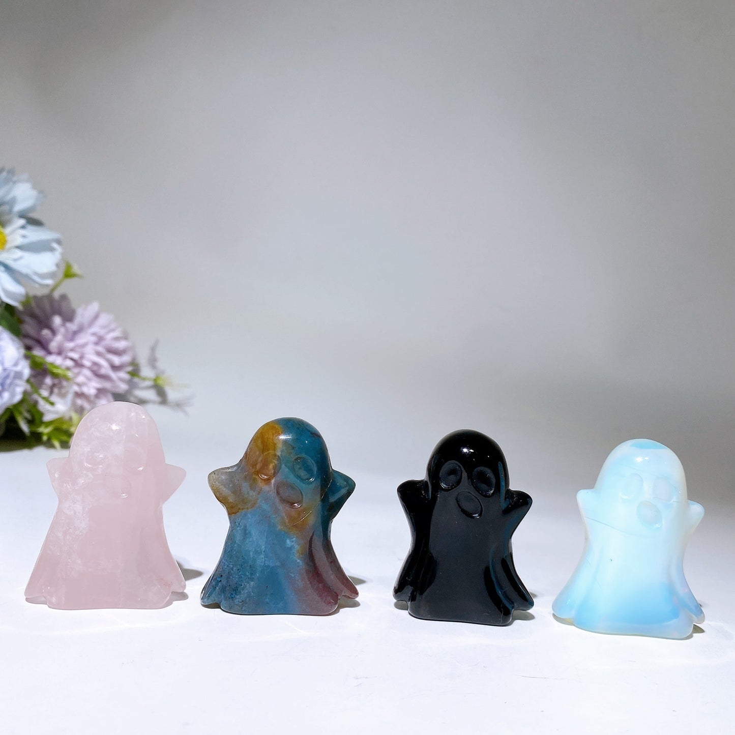1.7“ Crystal Ghost Carving Crystal Healing Bulk Wholesale
