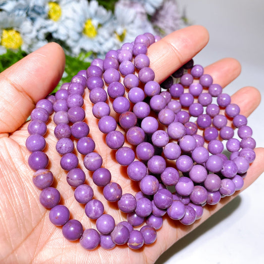 7-8.5mm Phosphosiderite Bracelet Crystal healing Bulk Wholesale