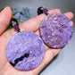 Round Charoite with Black Rope Necklace Crystal Healing Bulk Wholesale