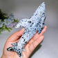 17cm Ocean Jasper Shark Carving Crystal Healing Bulk Wholesale