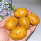 1.8" Yellow Jade Potato Vegetable Carving Crystal Healing Bulk Wholesale