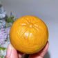 1.8" Yellow Jade Orange Fruit Carving Crystal Healing Bulk Wholesale