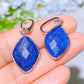 Faceted Crystal Rhombus Earrings Crystal Healing Bulk Wholesale