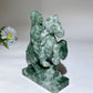 4.9" Yooperlite Green Dot Jade Horse Indian Carving Crystal Healing Bulk Wholesale