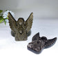 3.5" Golden Obsidian Silver Obsidian Angel Carving Crystal Healing Bulk Wholesale