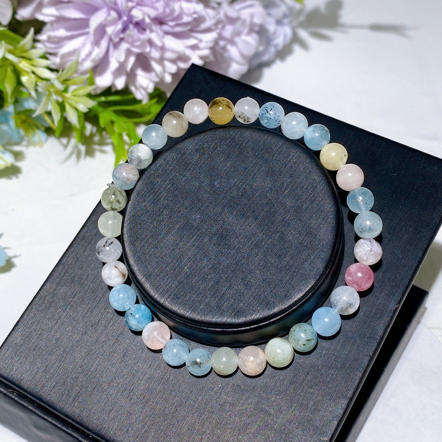 6mm Morganite Bracelet Crystal Healing Bulk Wholesale