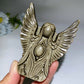 3.5" Golden Obsidian Silver Obsidian Angel Carving Crystal Healing Bulk Wholesale