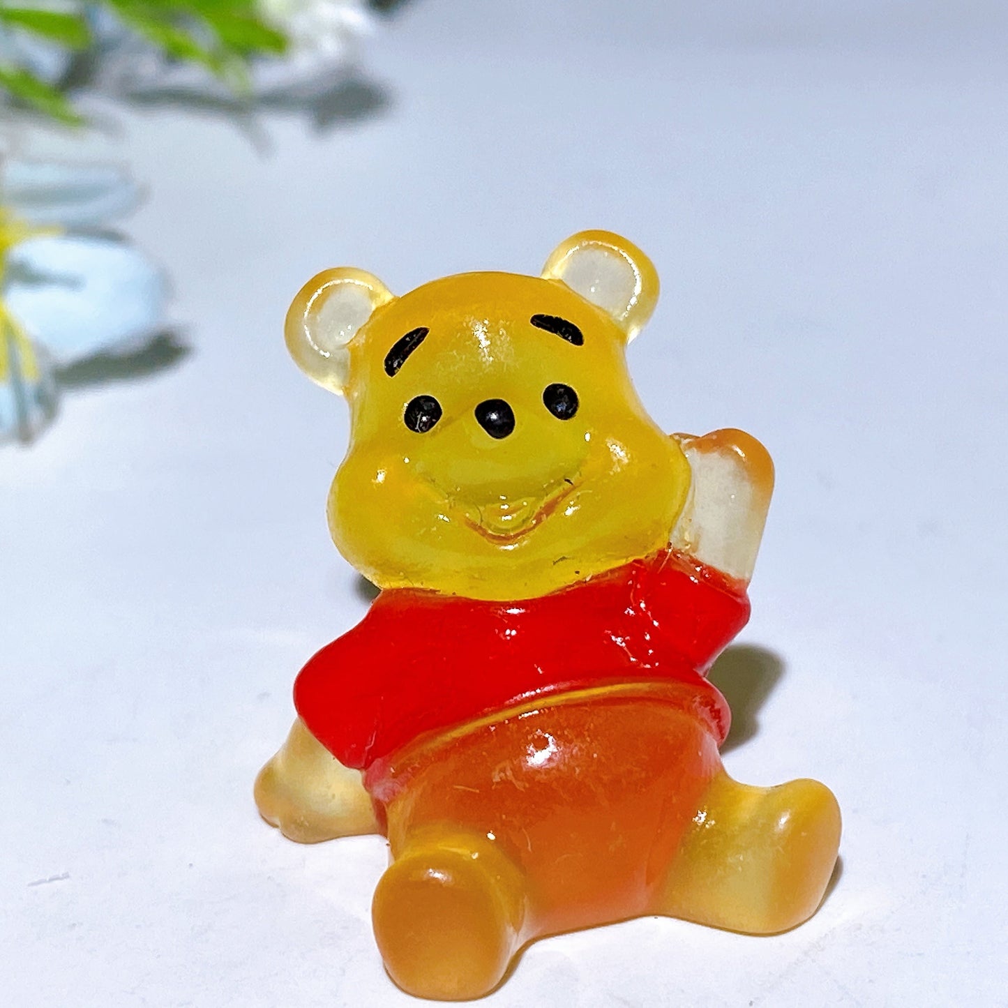 Mini Luminous Winnie the Pooh Carving Crystal Healing Bulk Wholesale