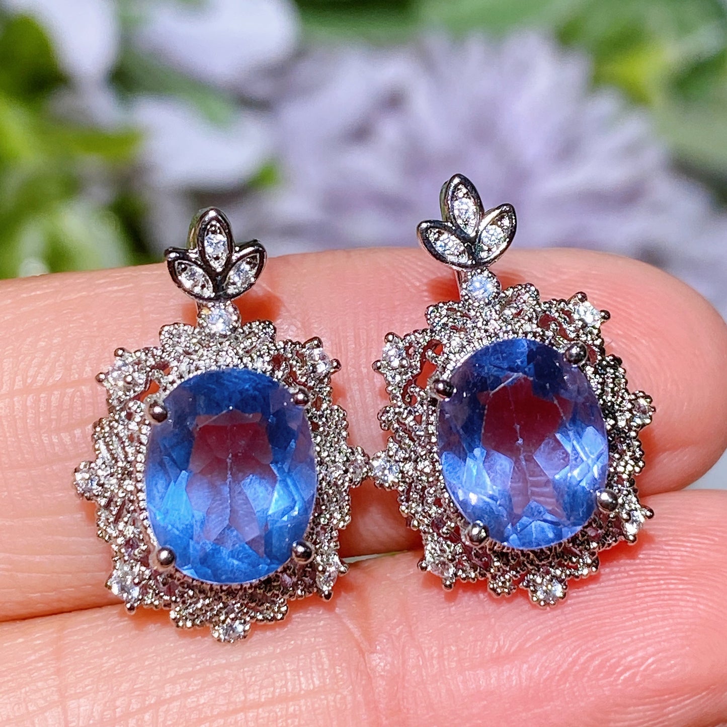 Cooper Silver Plated Lapis Blue Fluorite Pendant Crystal Healing Bulk Wholesale