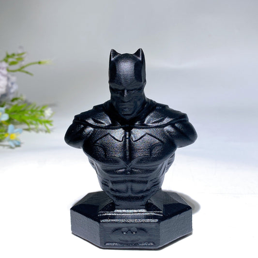 3.3" Black Obsidian Batman Carving Crystal Healing Bulk Wholesale