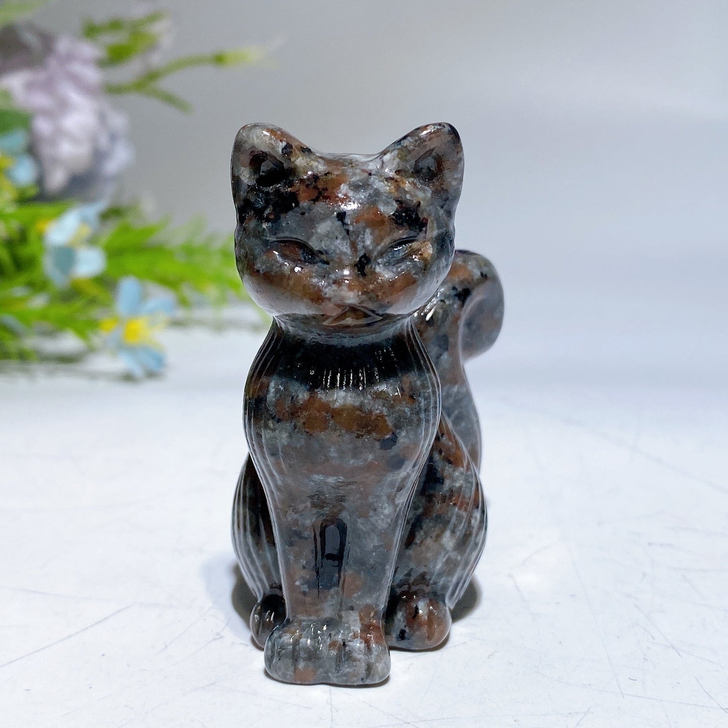2.4" Crystal Cat Carving Crystal Healing Bulk Wholesale