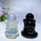 2.2" Opalite Black Obsidian Squirtle Carving Crystal Healing Bulk Wholesale