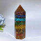5.4" Chakra Chips Resin Tower Crystal Healing Bulk Wholesale