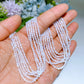 2mm Faceted Crystal Beads String Crystal Healing Bulk Wholesale