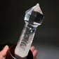 12-20cm Clear Quartz Wand with Wooden Stand Crystal Healing Bulk Wholesale