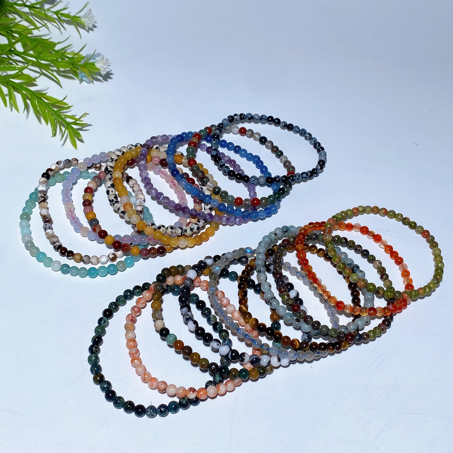 4mm Mixed Crystal Bracelet Bag Crystal Healing Bulk Wholesale