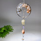 30cm Crystal Chips Silver Life Tree with Raw Stone Suncatcher Crystal Healing Bulk Wholesale