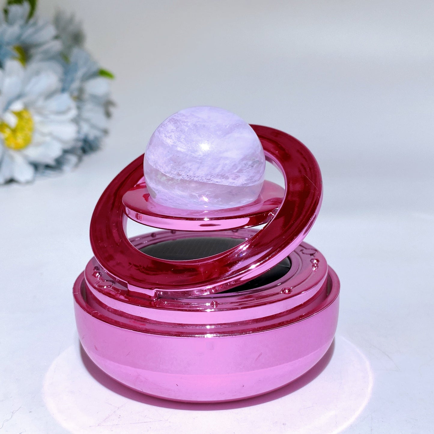Solar Rotating Plastic Holder Stand Crystal Healing Bulk Wholesale