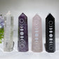 3.0" Mixed Crystal Points 4 Pieces Crystal Healing Bulk Wholesale