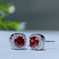 7-12mm Crystal Silver Ear Stud Earrings Crystal Healing Bulk Wholesale