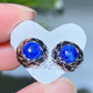 7-12mm Crystal Silver Ear Stud Earrings Crystal Healing Bulk Wholesale