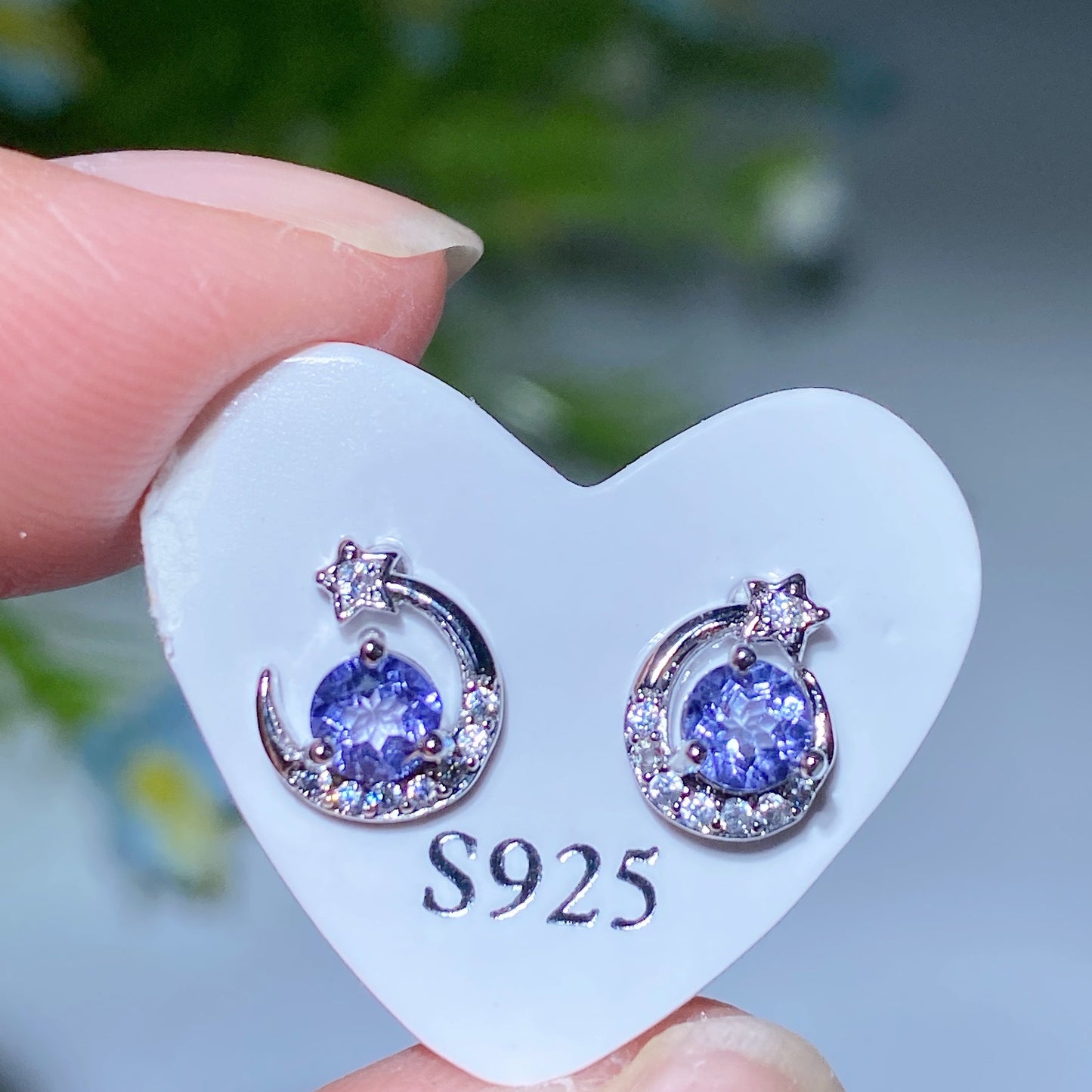 7-12mm Crystal Silver Ear Stud Earrings Crystal Healing Bulk Wholesale