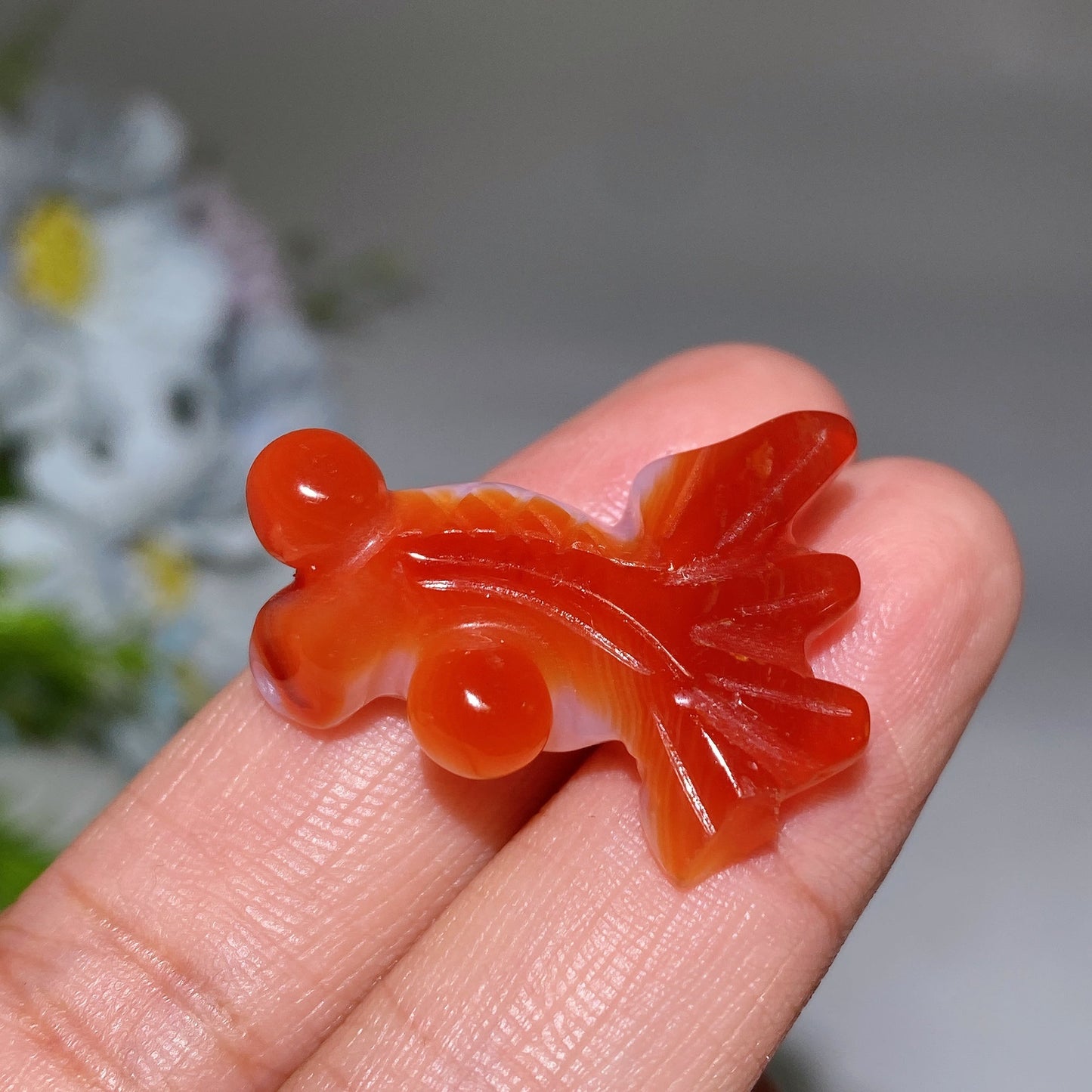 2-3cm Carnrelian Goldfish Carving Pendant Crystal Healing Bulk Wholesale