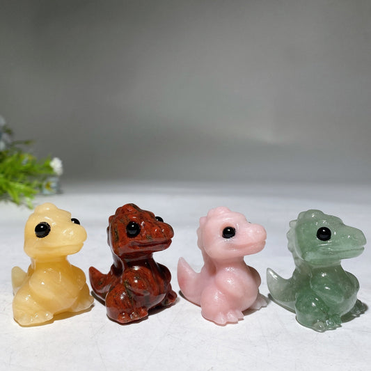 1.5" Crystal Dinosaur Carving Crystal Healing Bulk Wholesale