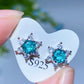 7-12mm Crystal Silver Ear Stud Earrings Crystal Healing Bulk Wholesale