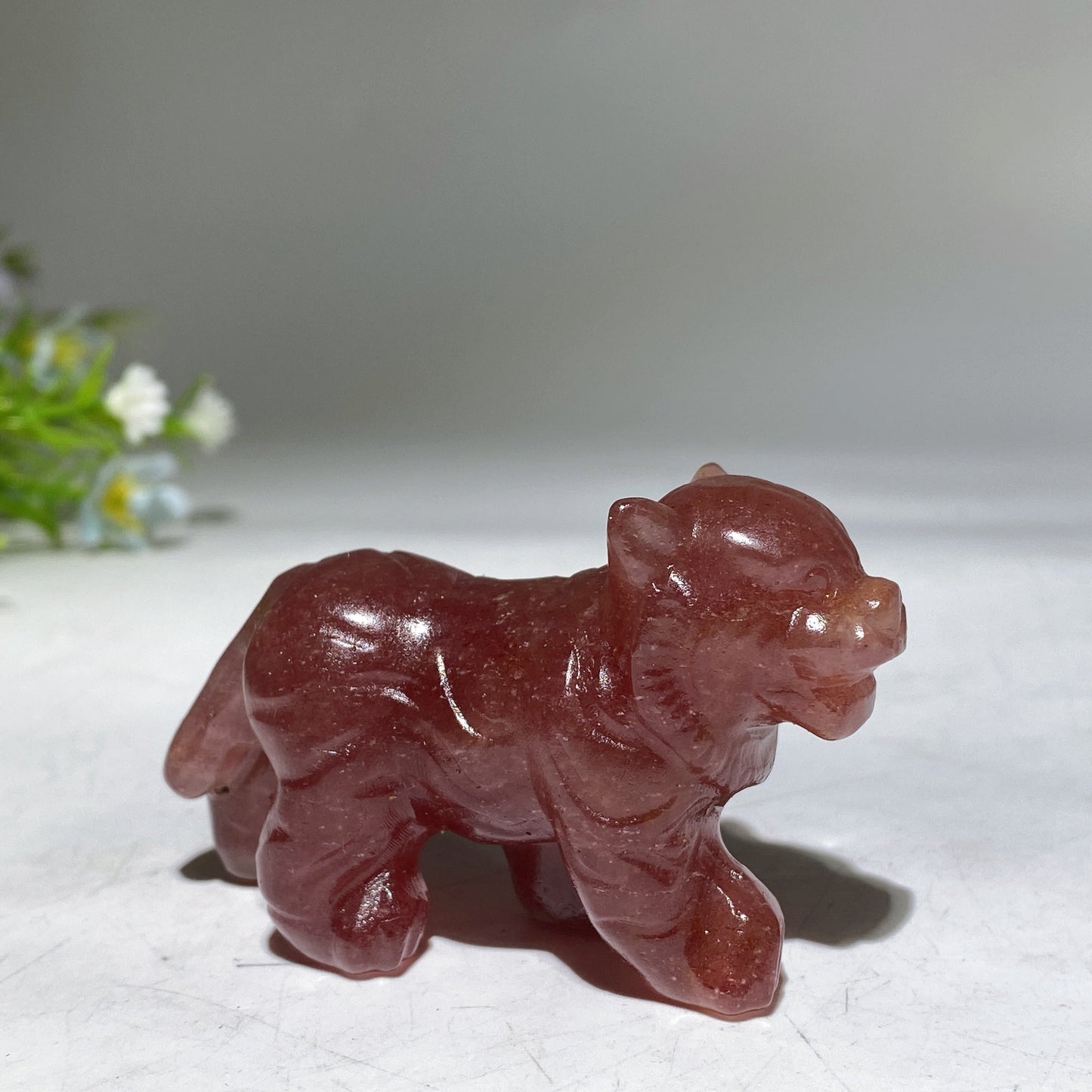 2.6" Crystal Tiger Carving Crystal Healing Bulk Whlesale