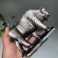 18cm Silver Obsidian Yak Carving Crystal Healing Bulk Wholesale