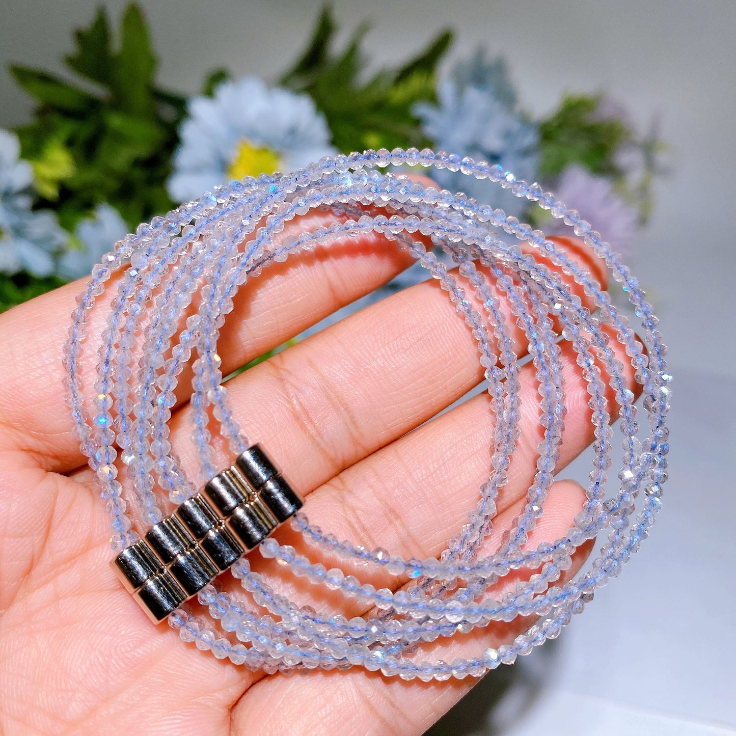 2.3-2.5mm Crystal Faceted Bracelet Crystal Healing Bulk Wholesale