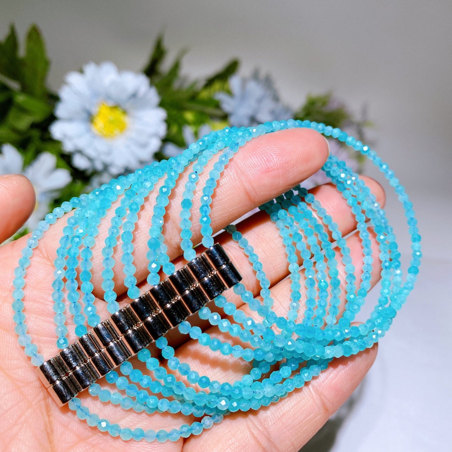 2.3-2.5mm Crystal Faceted Bracelet Crystal Healing Bulk Wholesale