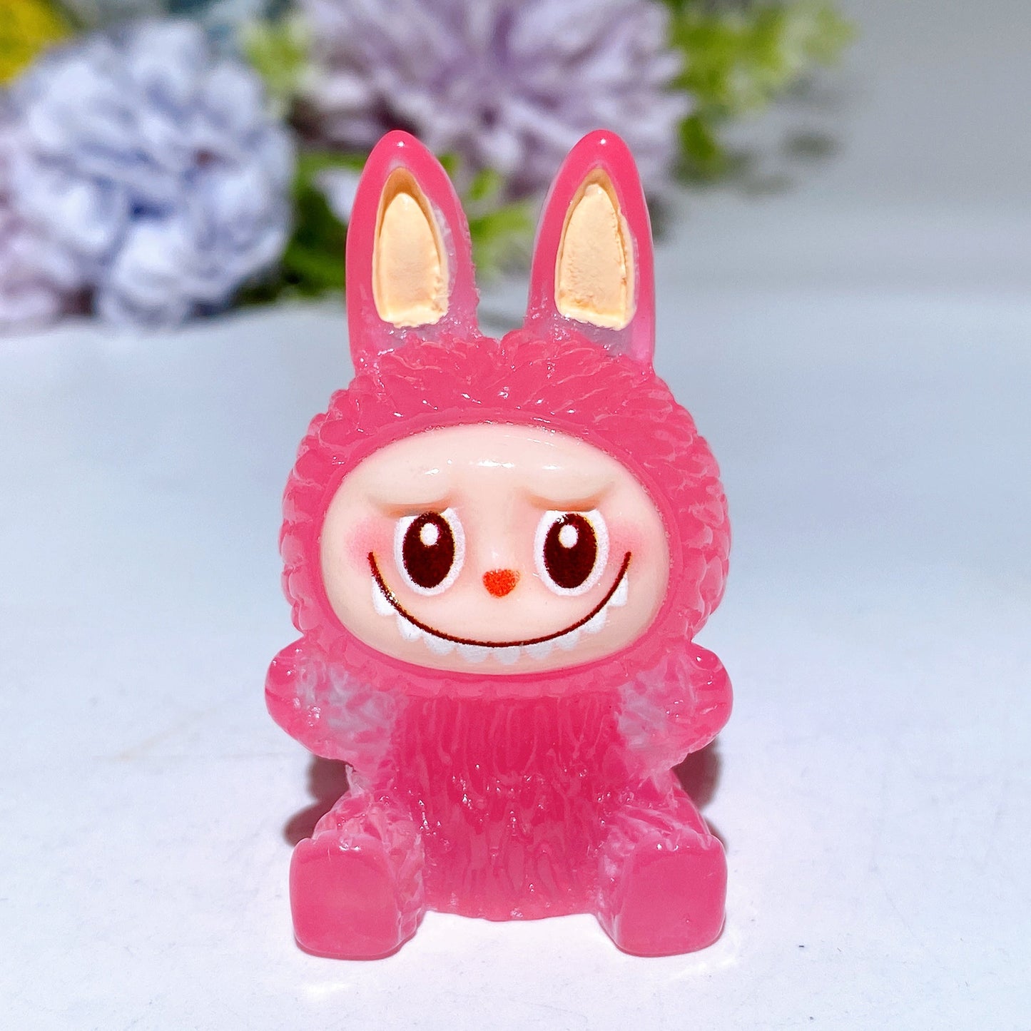 45mm Luminous Labubu Carving Crystal Heealing Bulk Wholesale