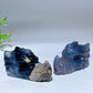 1.8"-2.1"  UV Reactive Volvanic Agate Turtle Elephant Cat Wolf Animal Carving Crystal Healing Bulk Wholesale