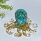 10cm Crystal Chips Infused Resin Octopus Carving Crystal Healing Bulk Wholesale