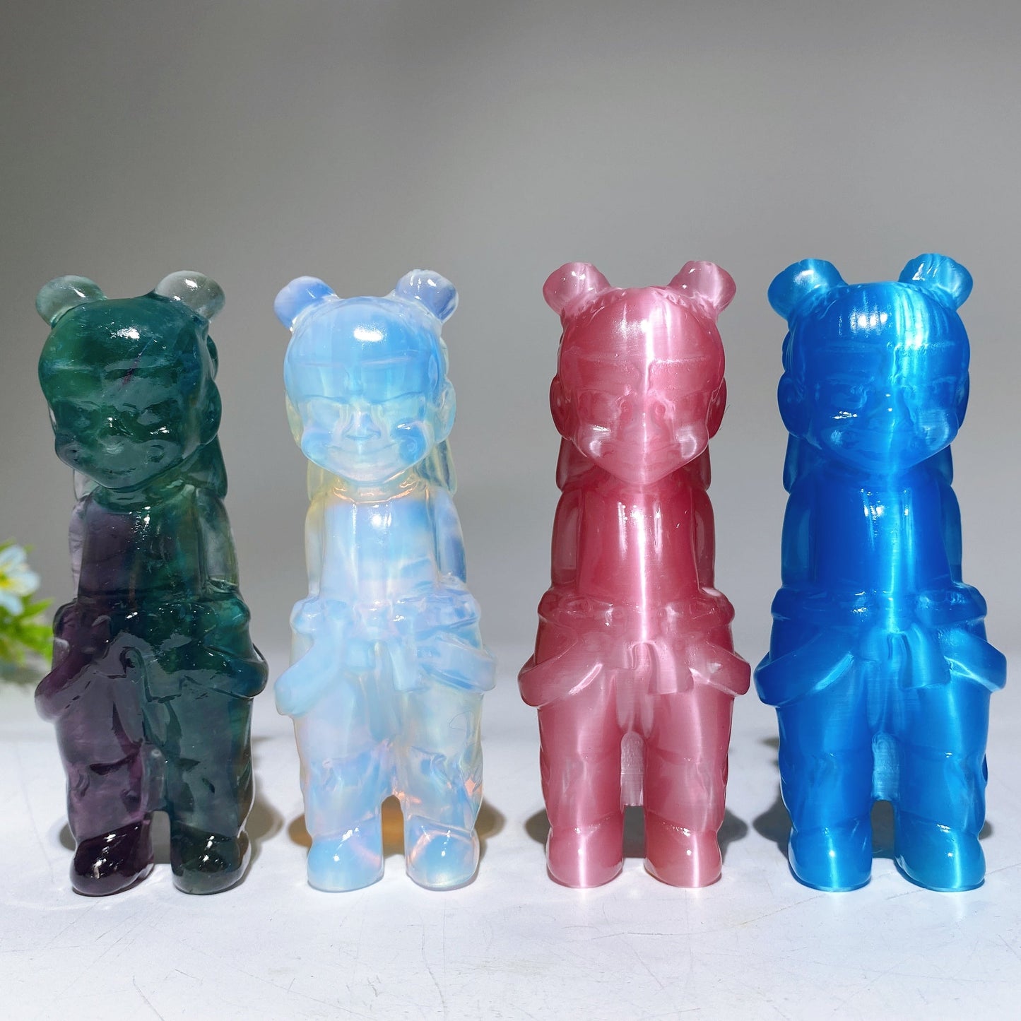 3.9" Crystal Nezha Carving Crystal Healing Bulk Wholesale