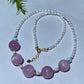 925 Silver Kunzite Larimar & Water Pearl Special DIY Natural Crystal Beads Necklace Crystal Gift Crystal Healing Bulk Wholesale