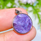15mm Charoite Round Pendant Crystal Healing Bulk Wholesale