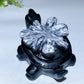 4.6" Chrysanthemum Turtle Carving Crystal Healing Bulk Wholesale