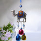 30cm Metal Camel Chime with Evil's Eyes Hanging Ornament Crystal Healing Bulk Wholesale