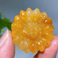 1.3" Crystal Sunflower Carving Crystal Healing Bulk Wholesale