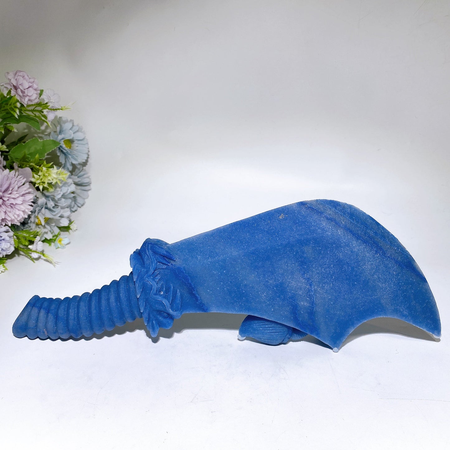 36cm Large Unique Blue Aventurine Machete Carving Crystal Healing Bulk Wholesale