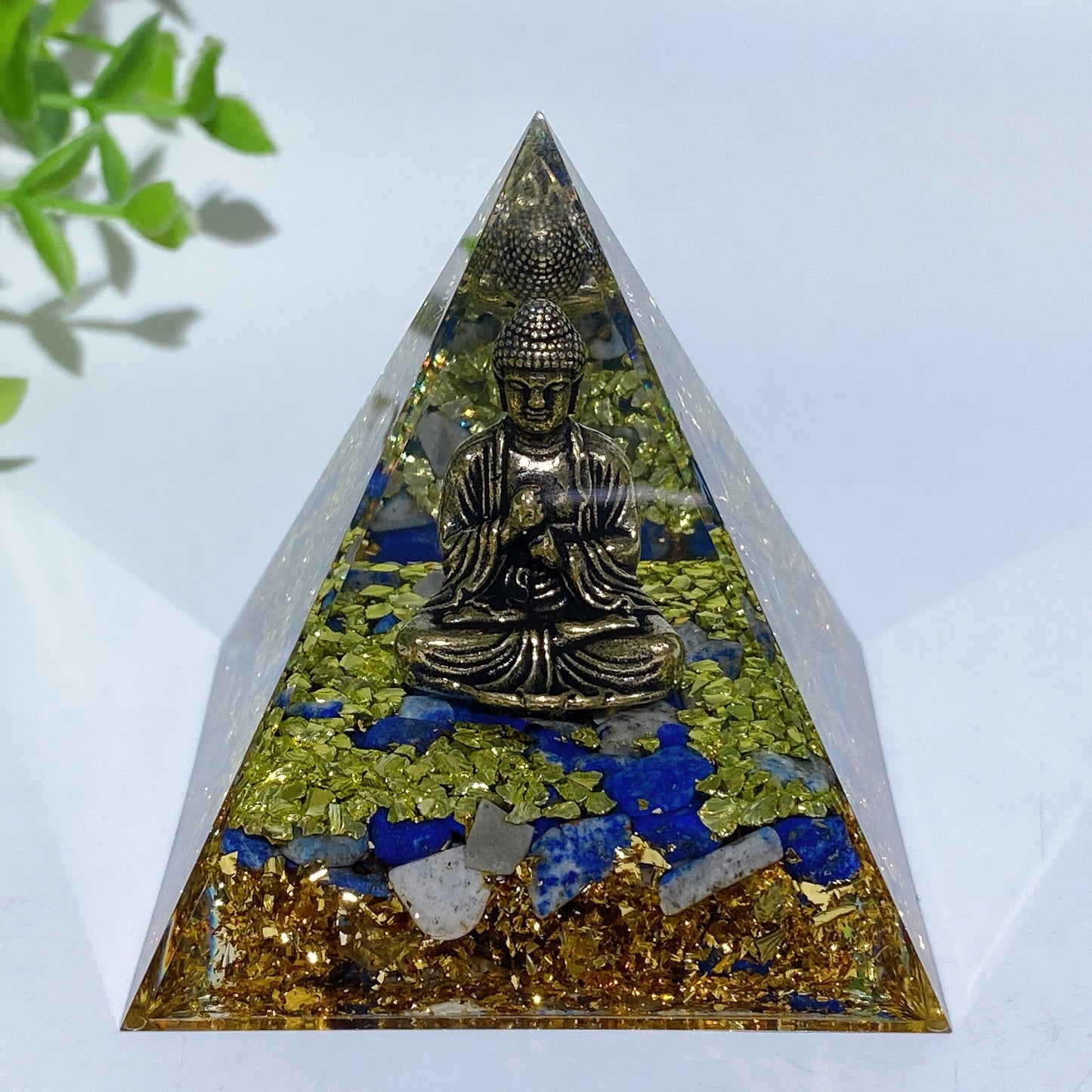 Crystal Chips Resin Orgone Pyramid Crystal Healing Bulk Wholesale