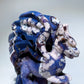 22cm Unique Blue Flower Agate Dragon Carving with Stand Crystal Healing Bulk Wholesale