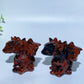 2.3" Mahogany Cerberus Carving Crystal Healing Bulk Wholesale