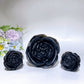 1.8"-3.2" Black Obsidian Rose Flower Carving Crystal Healing Bulk Wholesale