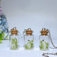 Luminous Ghost in Bottle Earring Necklace Crystal Healing Bulk Wholesale