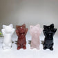 3.8" Crystal Cat Carving Crystal Healing Bulk Wholesale