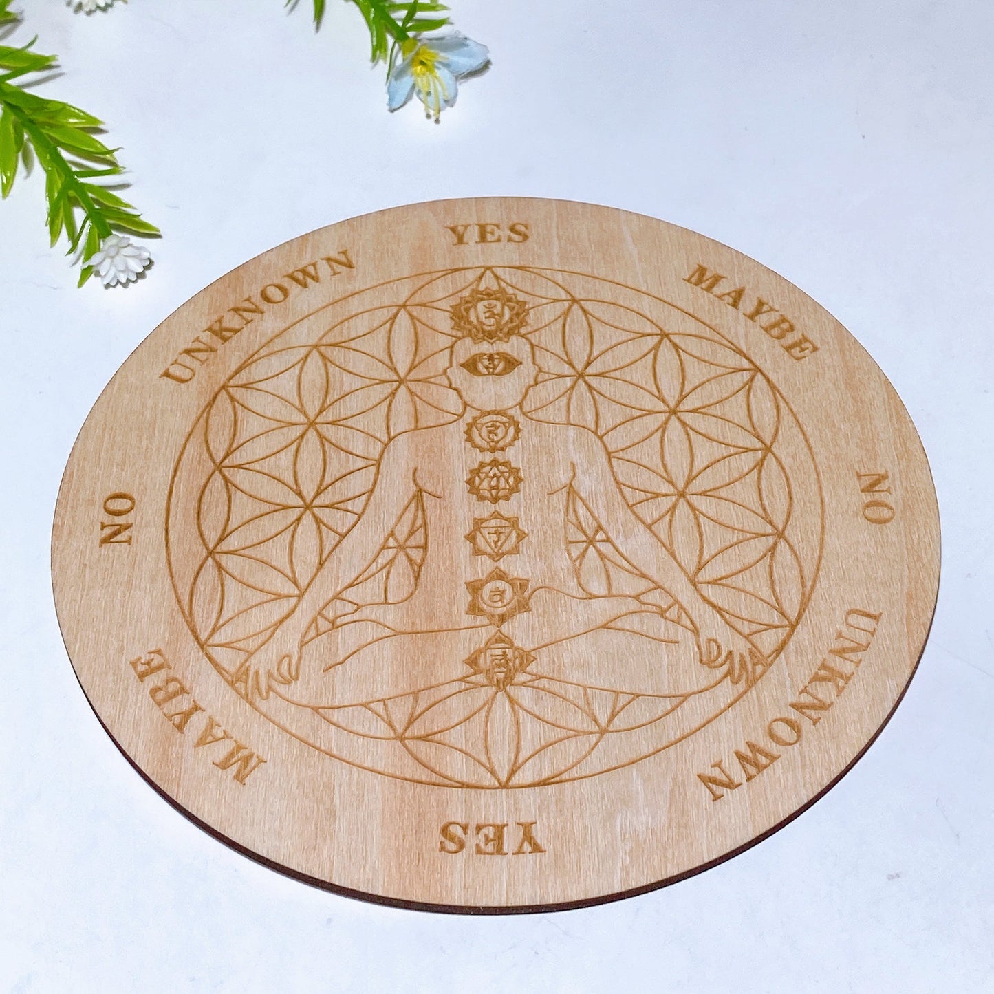 Wooden Pendulum  Divination Plate Crystal Healing Bulk Wholesale
